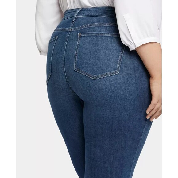 NYDJ Women's Plus Size Marilyn Straight Leg Jeans Blue Denim Cooper 22W - Picture 2 of 10